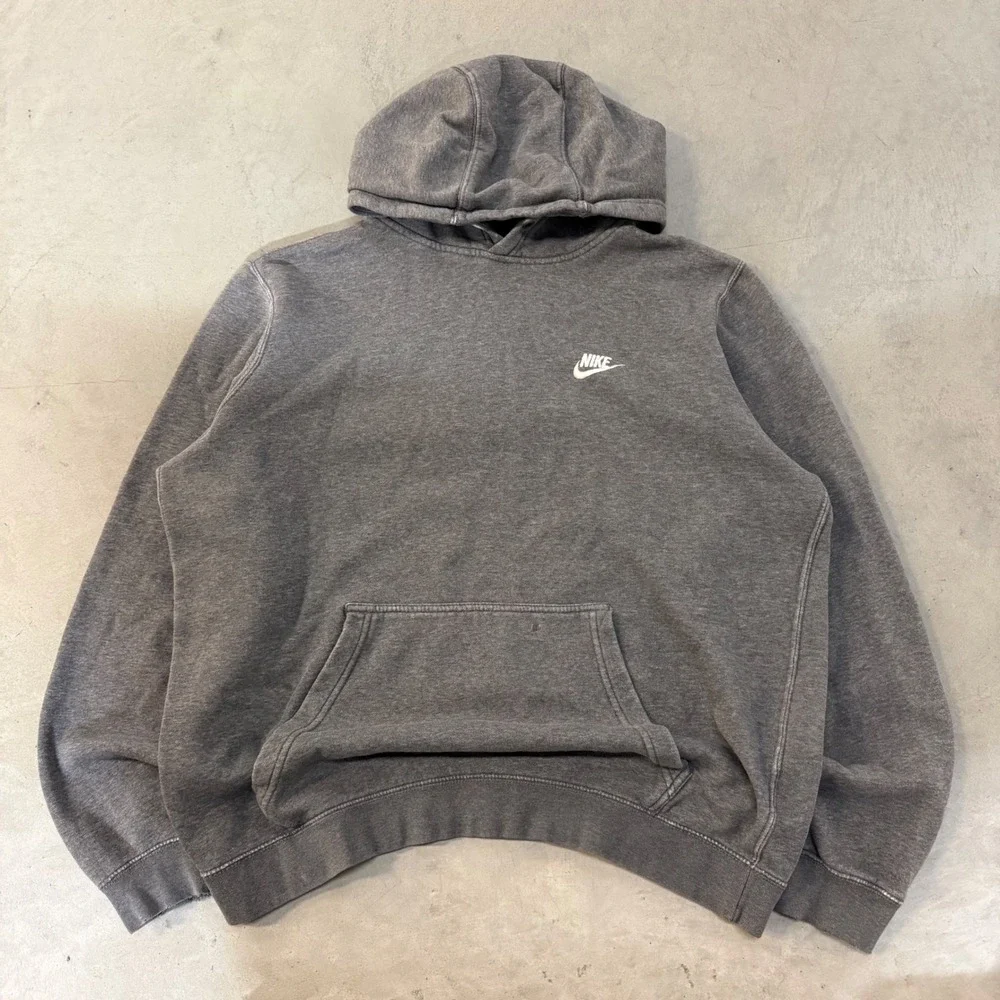 2000s y2k nike blank hoodie boxy cropped sweatshirt